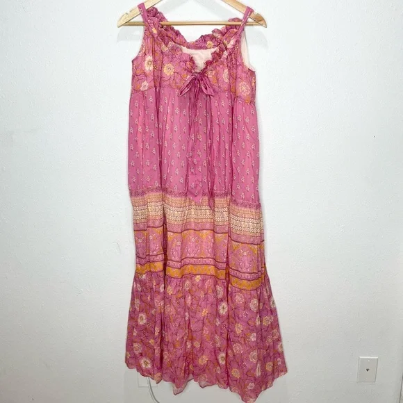Spell & The Gypsy Utopia Strappy Sundress In Flamingo Medium NWT - Picture 5 of 9